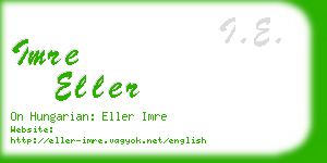 imre eller business card